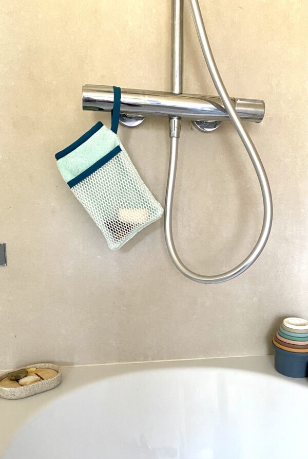 gant de toilette sauve-savon